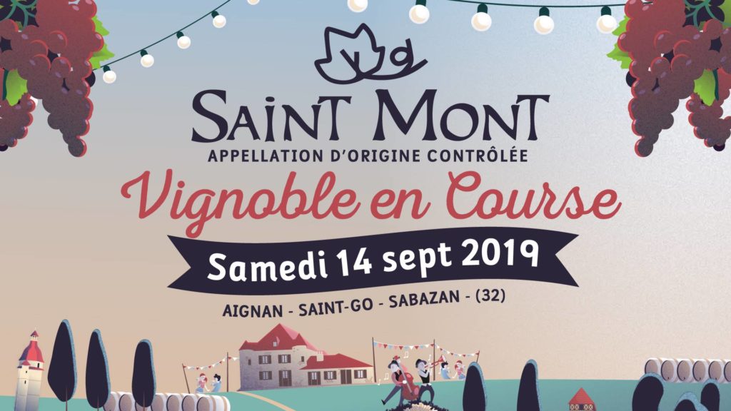Saint Mont Vignoble en Course affiche